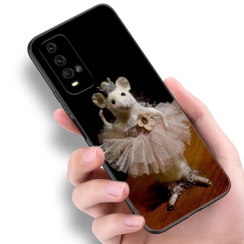 

Чехол для телефона с изображением животных, мышей, хомяков и цветов для Xiaomi Redmi Note 5 6 9T K20 K40 K50 Pro 7A 8A 9A 9C 9i 10A 10C A1 S2 TPU черный чехол Redmi Note 6(Pro)