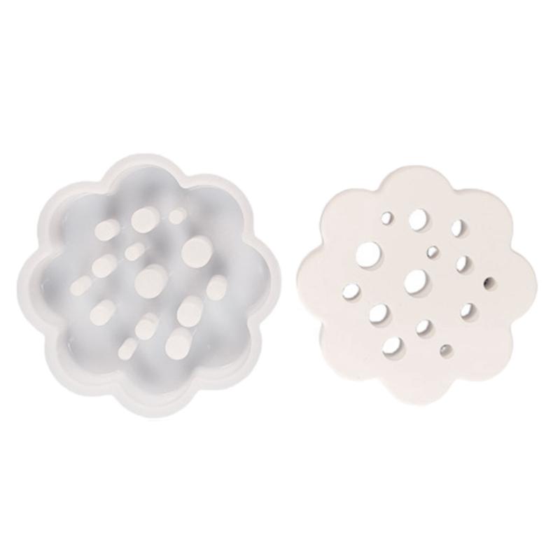 

Stem Holder Resin Molds with Multiple Hole Round Resin Molds for DIY Craft Makig Flower Arrangement Holder Stem Holder L