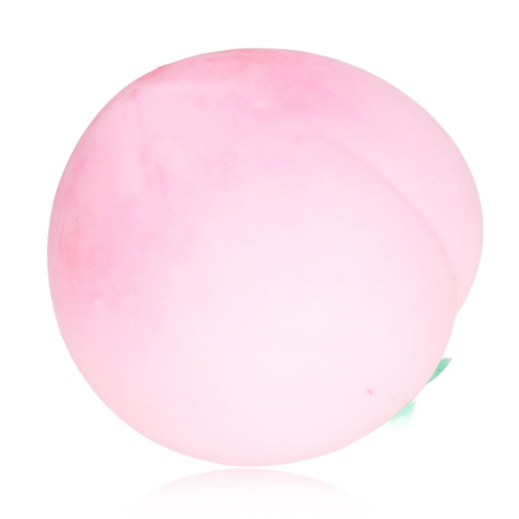 Peach Squeeze Ball Elastic Relieve Anxiety Fruit Stress Ball Toy for Women Men Kids Pink