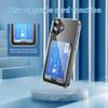 For iPhone 17 Clear Case TPU+PC+Acrylic Cell Phone Case with Card Holder