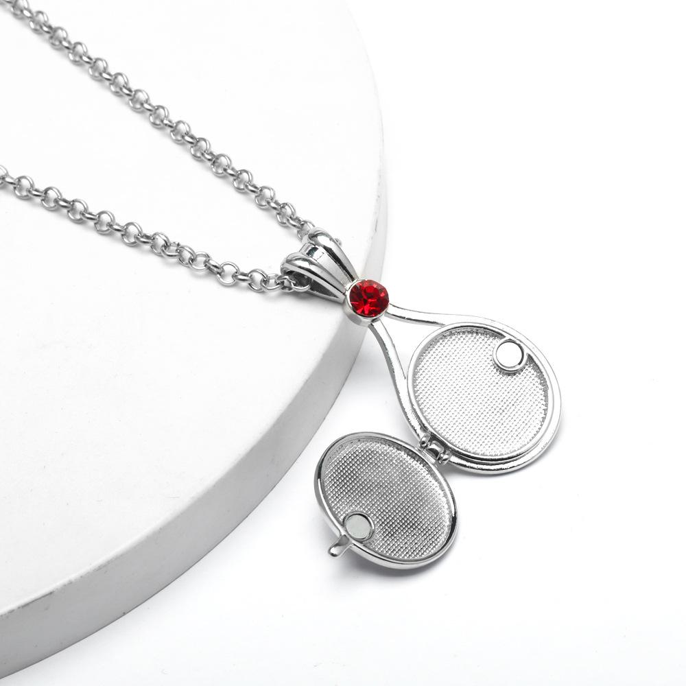 Anime-themed Red Sand Imprint Mermaid Shell Magnetic Necklace