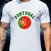 Portugal Champion Soccer T Shirt Men Women Vintage Football National Flag Emblem Print Cotton F