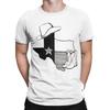 State Map Funny 100% Cotton T-Shirt Texas Pride Tees Tops For Men