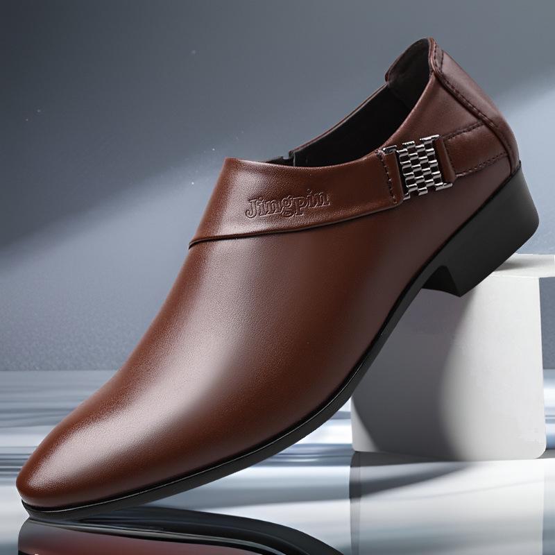 Grenzüberschreitende Herbstlederschuhe für Herren: Große Größen im formellen Business- und British-Casual-Stil für Hochzeiten und All-Match-Anlässe.
