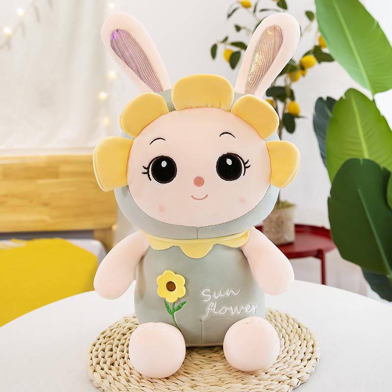 Sunflower Rabbit Plush Toy Cartoon Animal Stuffed Doll Cute Kids Gift Birthday