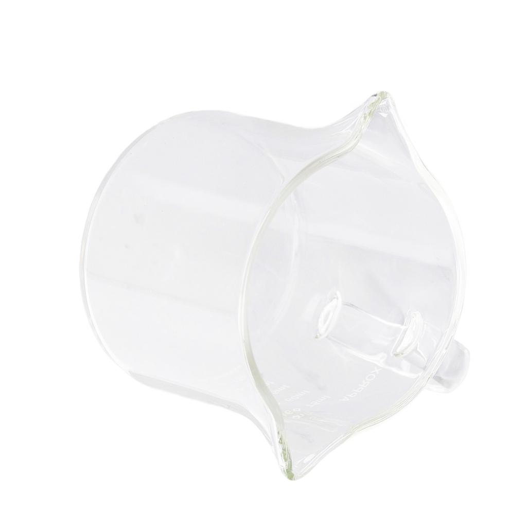 75ml Coffee Measuring Cup, Borosilicate Glass with Double Spouts and Heat , for Kitchen Restaurant and Coffee Shop Use