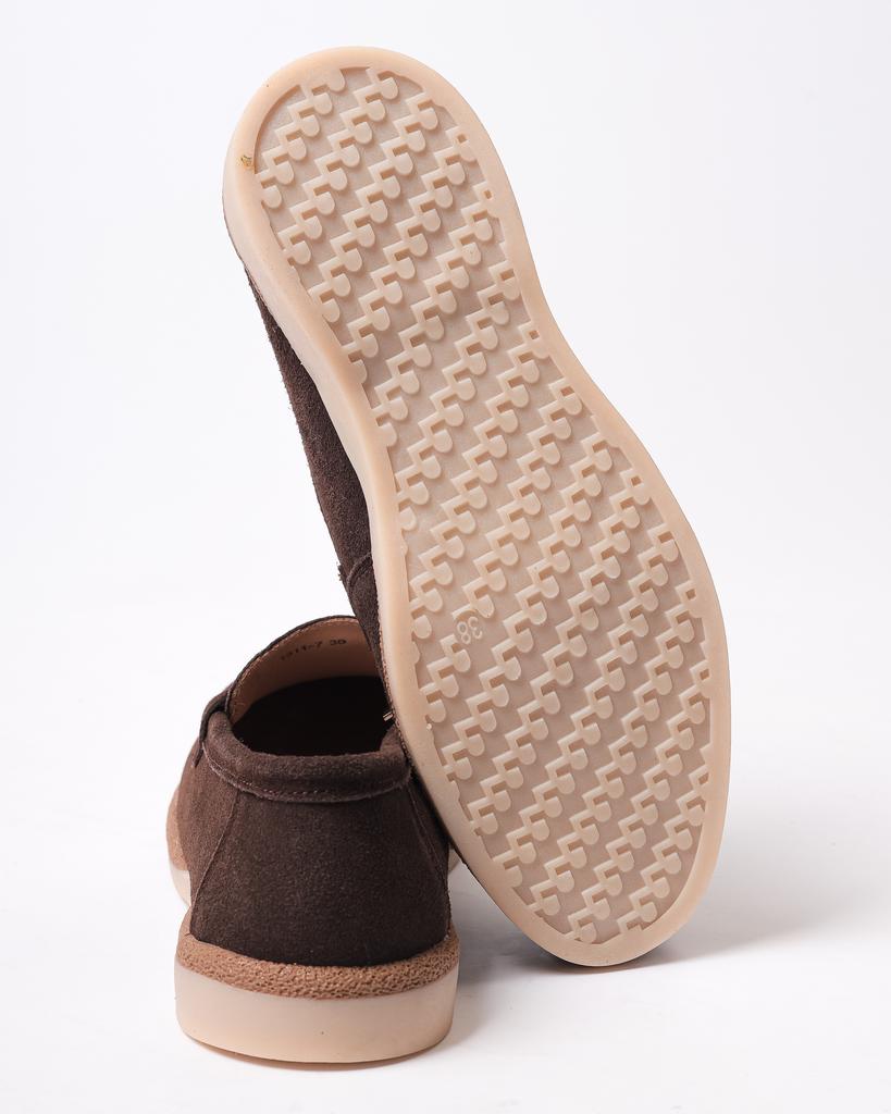 Лоферы женские Lola Andy 13117 36 шоколад замша