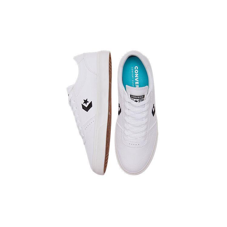 Converse Boulevard Low Top Slip Resistant Durable Low Top Skate Shoes Unisex Sneakers White 171705C