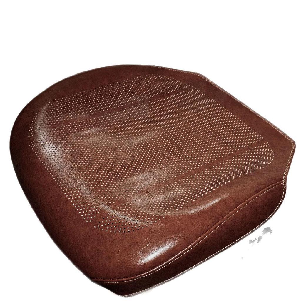 Universal Ventilated Leather Car Seat Cushion - Breathable, Non-Slip, Four Seasons Retro Design