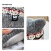 Fleece-lined Cat Ears Beanies Fair Isle Style Printing Knit Cap Cute Jacquard Knitted Hat  Winter