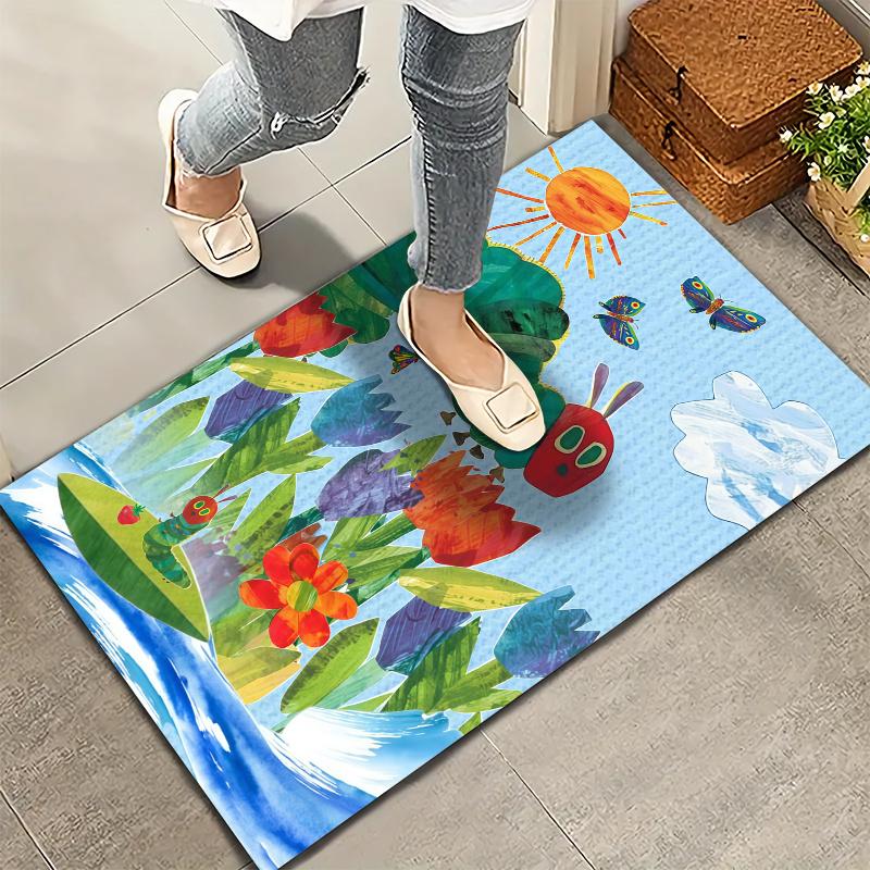 Very Hungry Caterpillar Carpet Rug for Living Room Bedroom Home Sofa Decoration,Kids play Nonslip Floor Mat