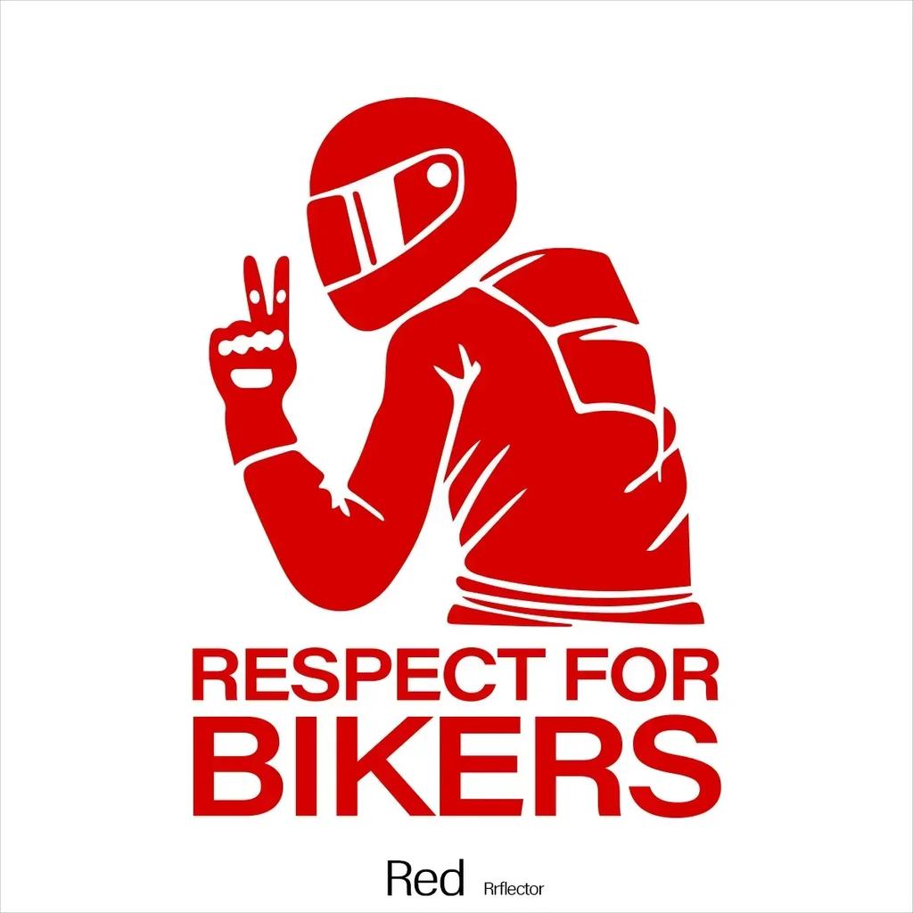 Car Motorcycle1pc 15x11CM Respect Biker Decor Sticker For On Vinyl 3D Stickers Motorcycle Vinyl 3D Stickers And Decals Worldmum
