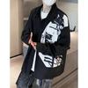 Black and White Contrast Ink Painting Shirt Men's Early Autumn New Chinese Style Long Sleeves High-End Jacket