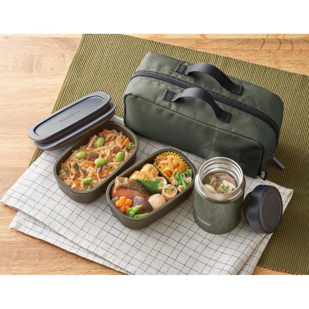 Thermos Vacuum Insulated Soup Lunch Set 800ml Khaki JEA-801 KKI