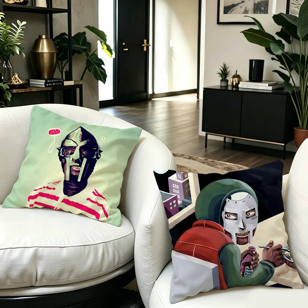 Fashion MF DOOM Hot Singer Pillow Gift Home Office Decoration Bedroom Sofa Car Cushion Cover case 45x45