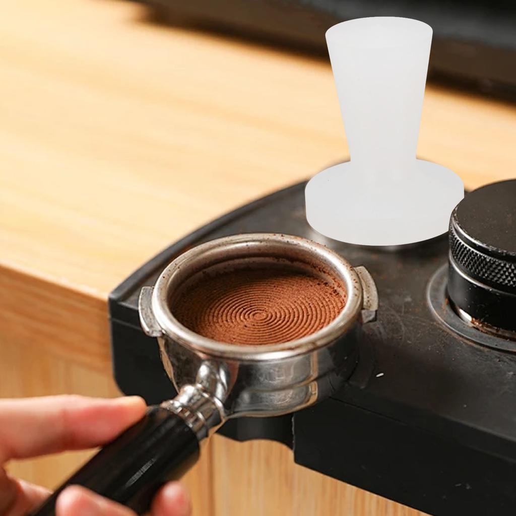 Coffee Tamper Reusable PP Flat Bottom Coffee Ground Press Tool Comfortable Grip for Home Office Use