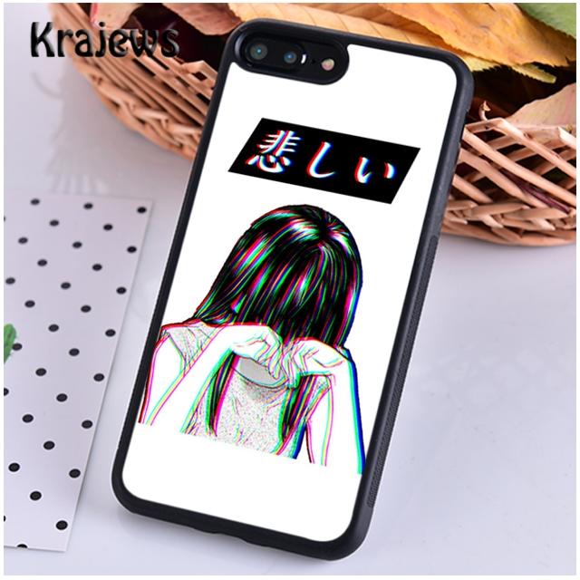 Sad Japanese Anime Aesthetic For iPhone 17 Air 16 Phone Case Cover 15 14 plus 12 13 pro max coque Shell Fundas