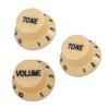 Guitar Knobs Guitar Replacement Part Guitar Accessories Plastic Texture for Electric Guitar Volumes and Tone Replacement