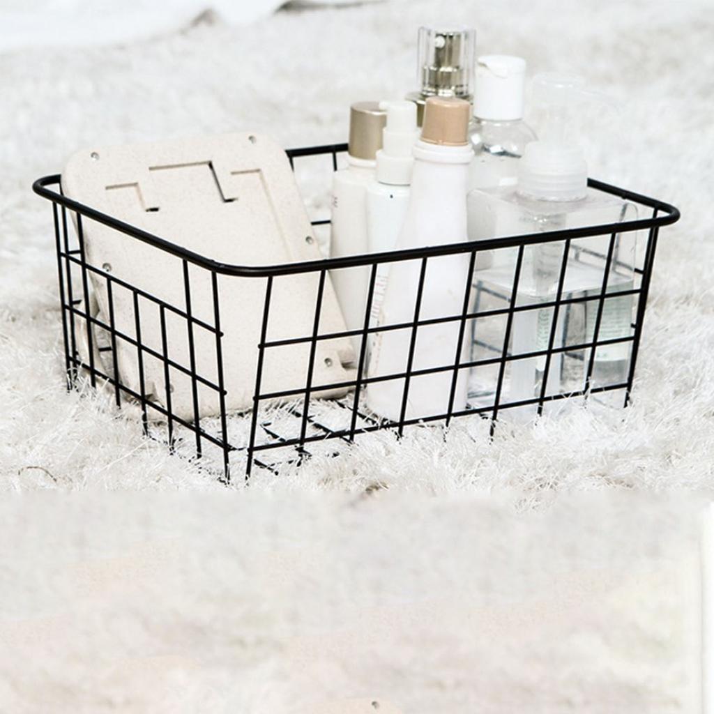 Wire Storage Baskets House Decor Bins for Kitchen Cabinets Pantry Bathroom Laundry Room Refridge