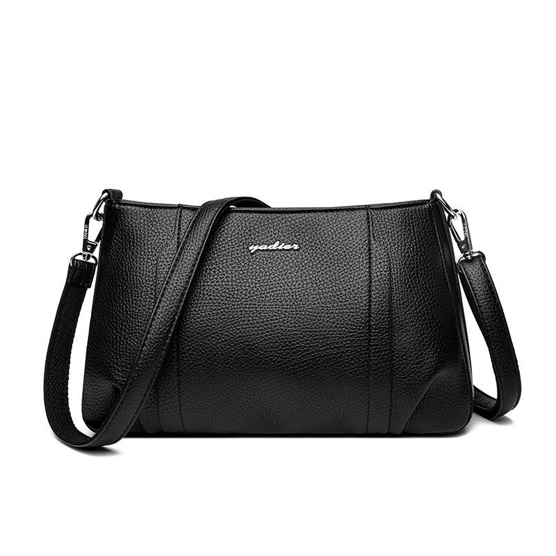 Women's Bag Crossbody Bag Urban Simple Soft Leather Single-shoulder Bag Middle-aged Mom Bag