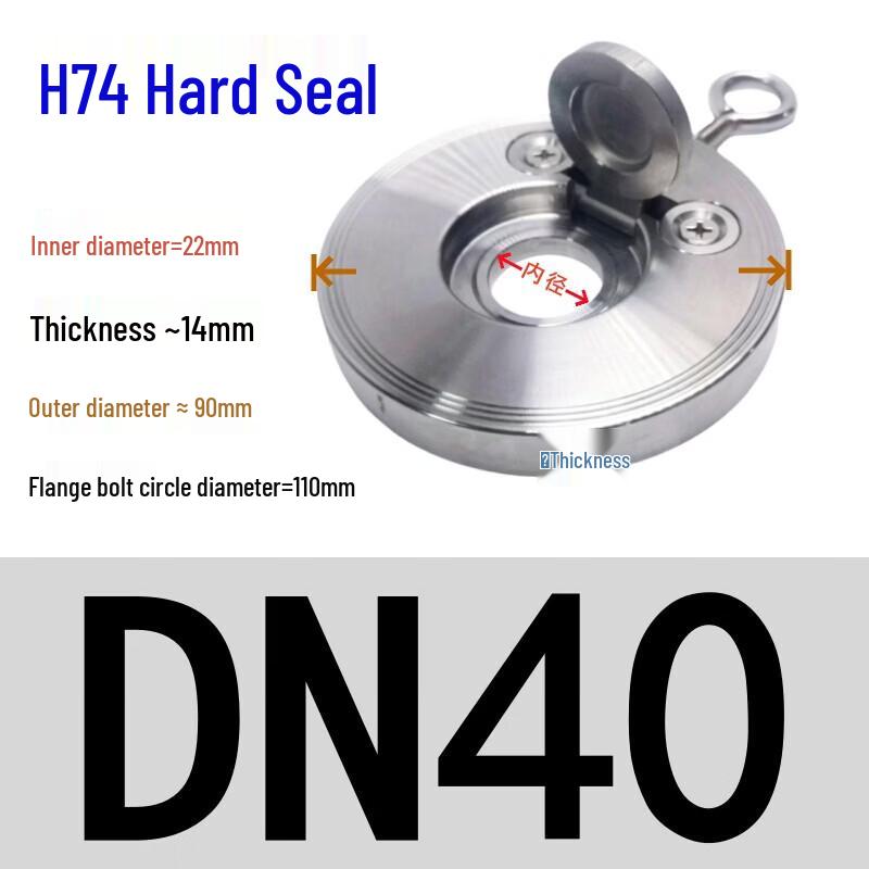 Rongyu 304 Stainless Steel Wafer Check Valve