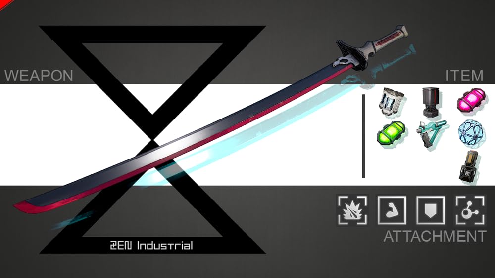 DAEMON X MACHINA TITANIC SCION PS5 Limited Metallic Equipment Shiden Long Sword Metallic Color Bonus Item Set Bonus Attachment Set 2 Released -