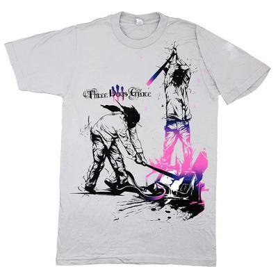 THREE DAYS GRACE Life Starts Now White Rock Band Unisex T-shirt
