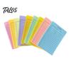 Horizontal Lined Sticky Labels Fluorescent Notepad, To-do Lists with Check Boxes Reliable Adhesive Notes for Planning Multi-colored Notes, Increase