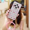 Youth Protective Phone Case For Redmi 14C 4G/14R 5G/A3 Pro 4G/POCO C75 Bracelet Dirt-resistant Solid Color Cartoon Cute