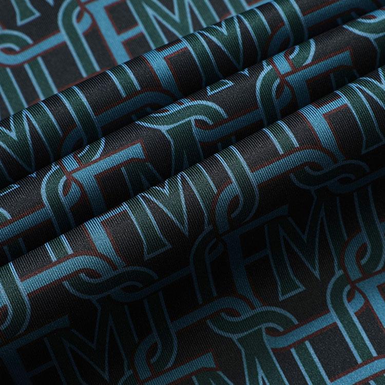 FILA X MIHARA YASUHIRO Geometric Pattern Printed Casual Long Pants Men bottoms Black F11M223601F-BK