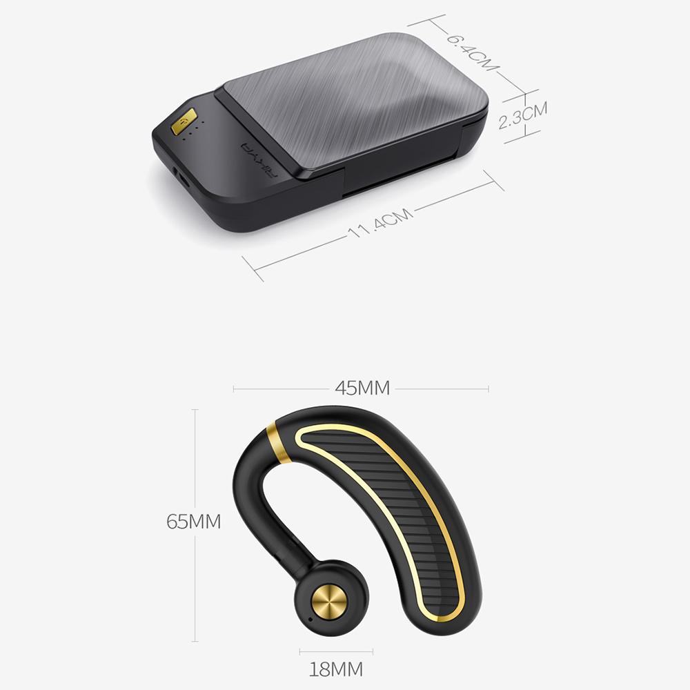 K21 Wireless Headphones Bluetooth Headset Ear Hooks Sport Earphone for Phone Handsfree Headphone with Charger Box Volume Control