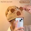 1/3/5PCS Capybara Kawaii Plush Hair Drying Hat Towel Cap Water Guinea Pig Hat Bath Hat Towel Cap Super Absorption Hair Dry Cap