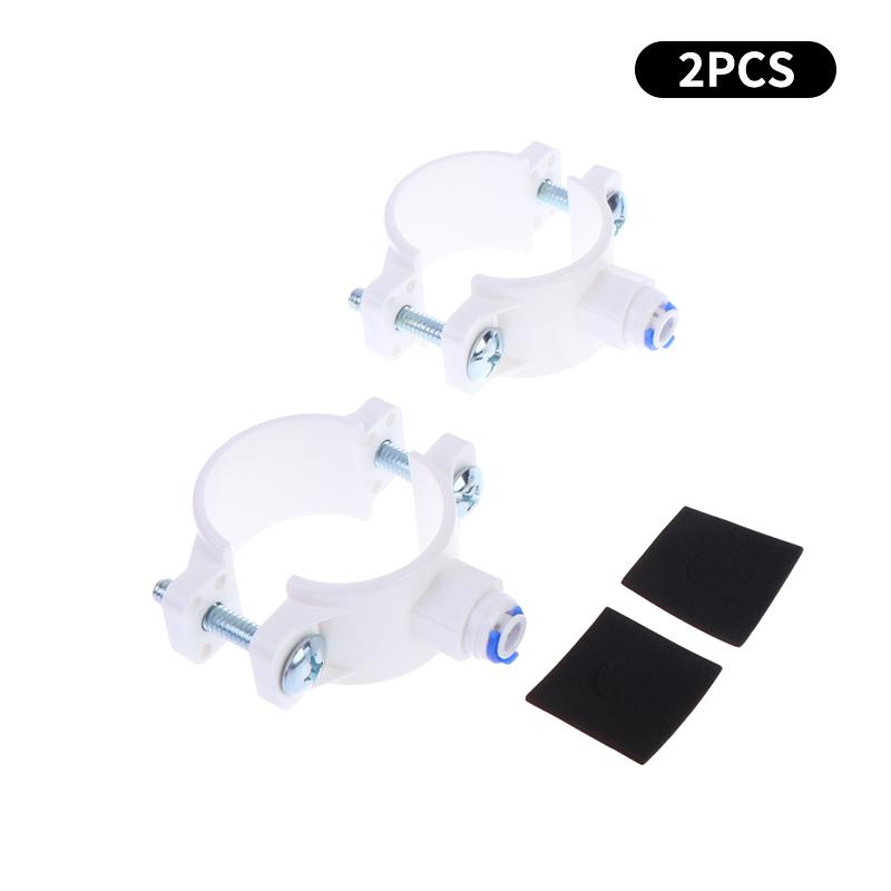 1/2/3Pcs Adjustable 38-58Mm Water Drain Waste Water Pipe Clamps 1/4" Od Hose Quick Connection Reverse Osmosis Aquarium