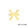 12pcs/lot Stainless Steel Zodiac Charms Horoscope Astrological Sign DIY Pendant for Necklace Bracelet Jewelry Making