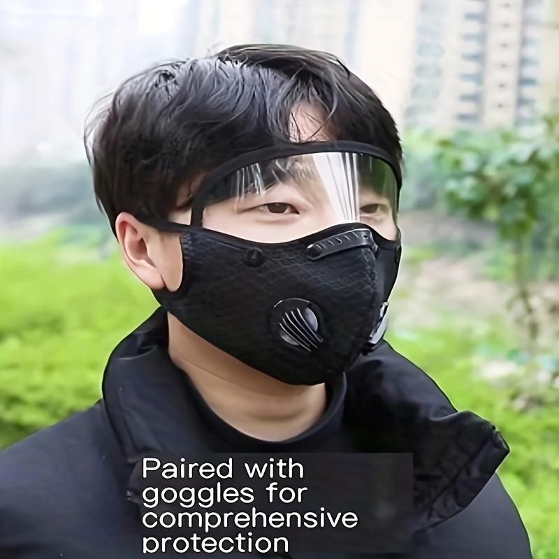 

1 шт. мужские и женские защитные маски для велоспорта, спортивные маски, фильтры, пылезащитные и теплые маски, защитные линзы, съемные 1PC