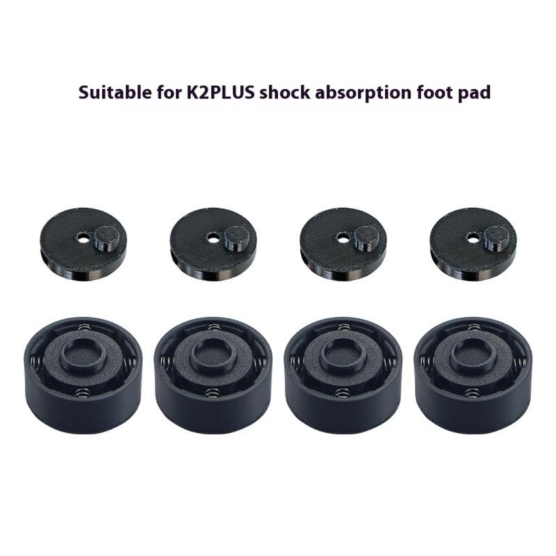 Vibration Dampening Rubber Pads For K2 Plus Printer Stability Improved Anti Slip Performances 20% Spring Adjustment
