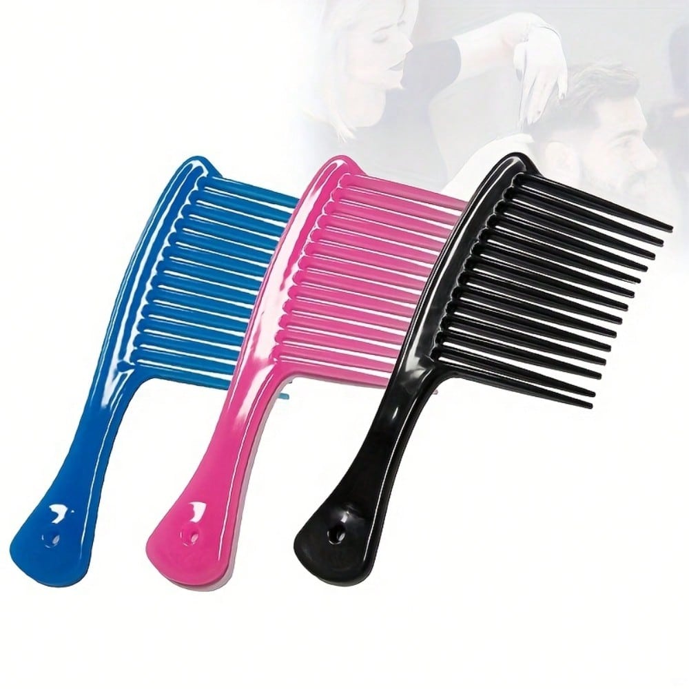 1pcs Large Wide Tooth Comb, Specially Designed For Home Hair Salons, With Curly Hair And Fluffy Styling, Anti-Static Hair Care Comb
