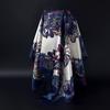 Fashion Square Silk Scarf Women Headband 90*90cm Print Neck Scarfs Office Hair Band Hand Kerchief Female Bandana Headwear