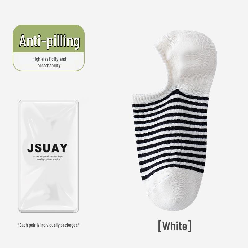 Spring Women's Invisible No-Drop Heel Socks, Non-Slip, Sweat-Absorbent, Shallow-Mouth Design