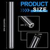 4inch Long Borocilicate Glass Tubes Wall Glass Tube Laboratory Tubing Clear Tubes OD 12mm Thickness 2mm for Art