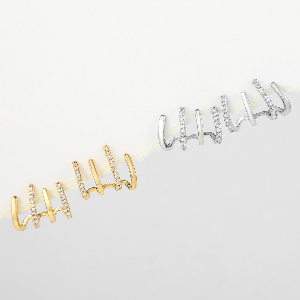 Simple, High-end, Fashionable, Versatile Claw Set Earrings, Simple and Cool Style Earrings
