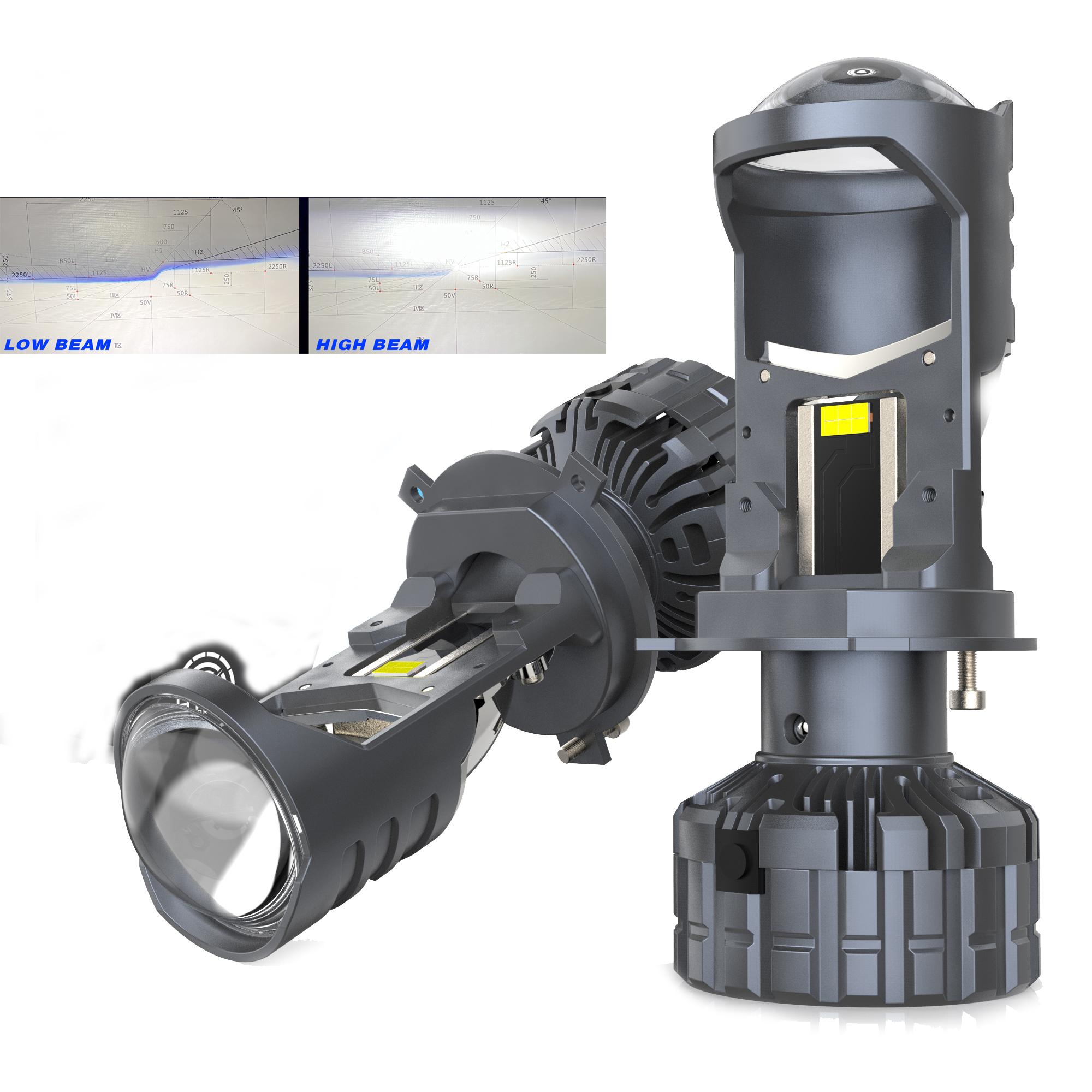 

140 Вт H4 светодиодный проекционный объектив Мини H4 линзы Автомобильные лампы для фар дальнего и ближнего света Canbus Turbo Fan Автомобильная лампа LHD 12 В 24 В Left-Hand Drive&H4/9003/HB2 Hi/Lo