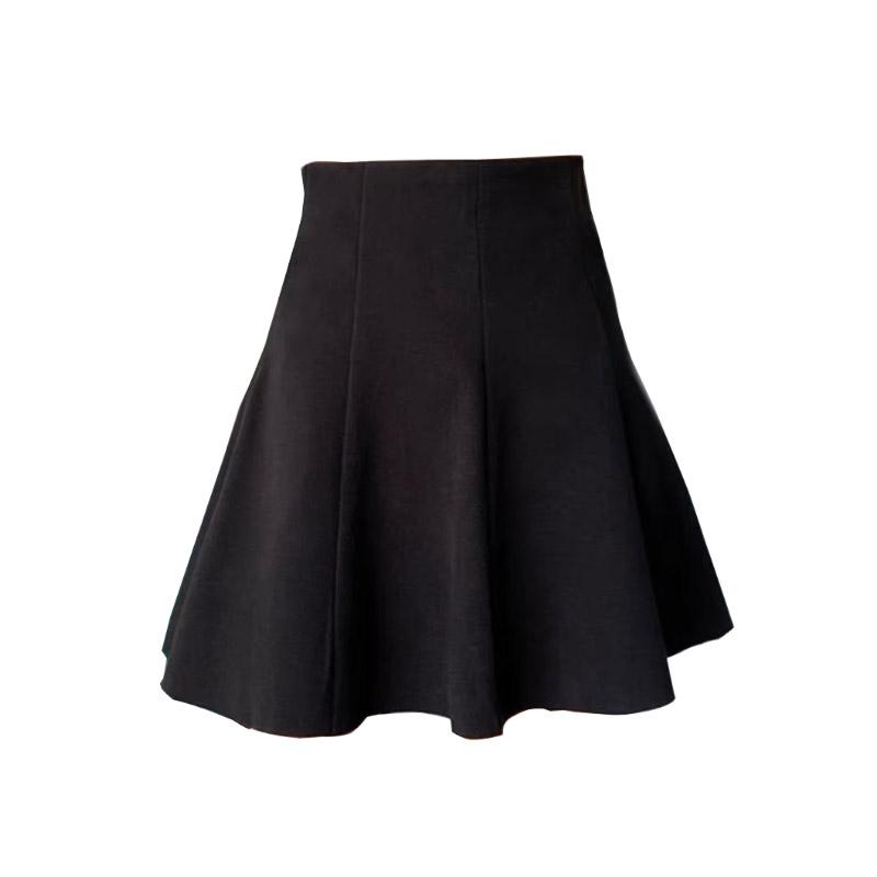 Woolen Skirt for Women  Autumn Winter Plus Size High Waist Small A-line Pleated Skirt Shorts Korean Fashion Clothing