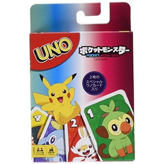 Mattel Game UNO Pocket Monster Card Party 2 10 Players Ages 7 Up Pokemon GNH17