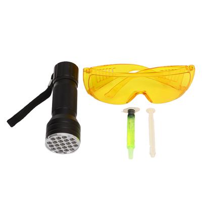 Air Conditioner Flashlight Leak Detector Professional Car Repair Tool with UV Protective Glasses