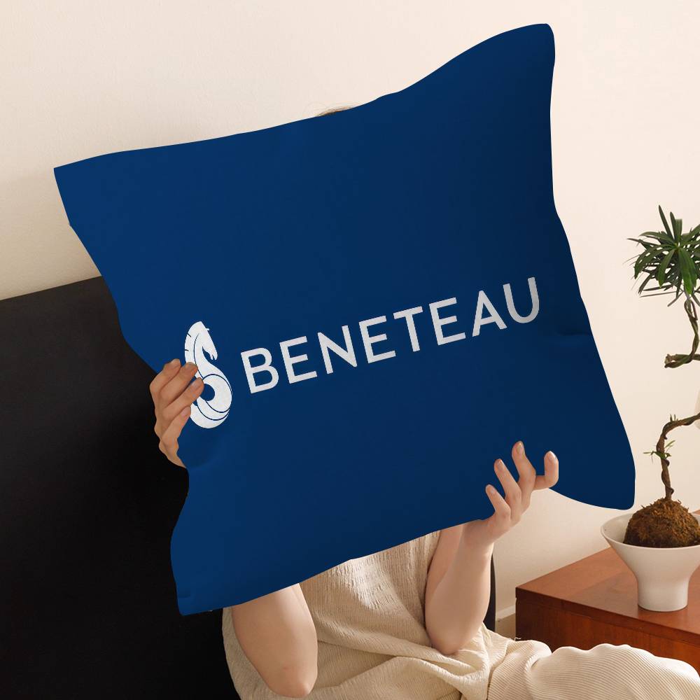 B-BENETEAU logo Pillow Anime Pillow Sofa Bed Head Pillow Cover Cushion Cover 45x45 cm Fashion