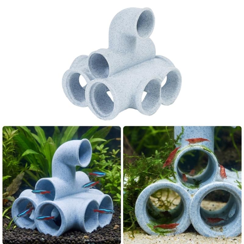 Artistic Marble Styles Fishtank Ornament Shelter Place For Pet Fish And Shrimp Underwater Hideouts Landscape