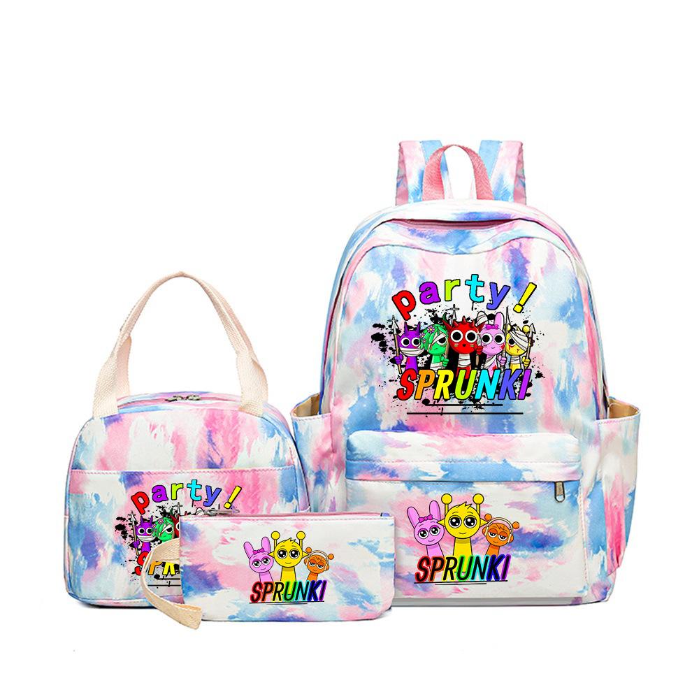 Rhythm Box Student School Bag Children's Backpack Backpack Three-piece Set