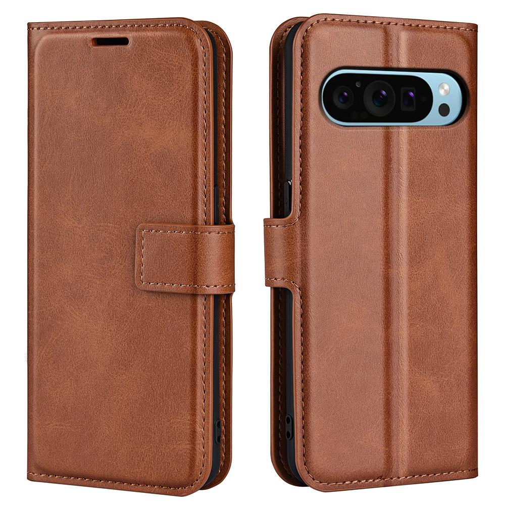 For Google Pixel 9/Pixel 9 Pro PU Leather Case Anti-Scratch Calf Texture Phone Protective Cover