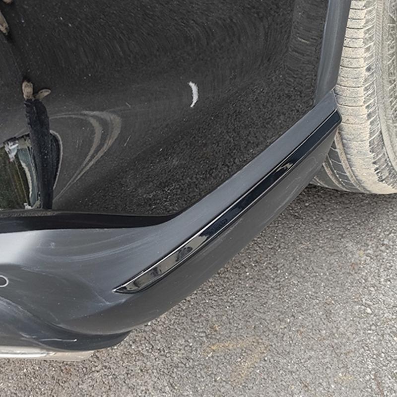 For Honda CRV CR-V  2024 Car Accessories ABS Plastic Glossy Black Exterior Front Apron Bumper Strips 2pcs